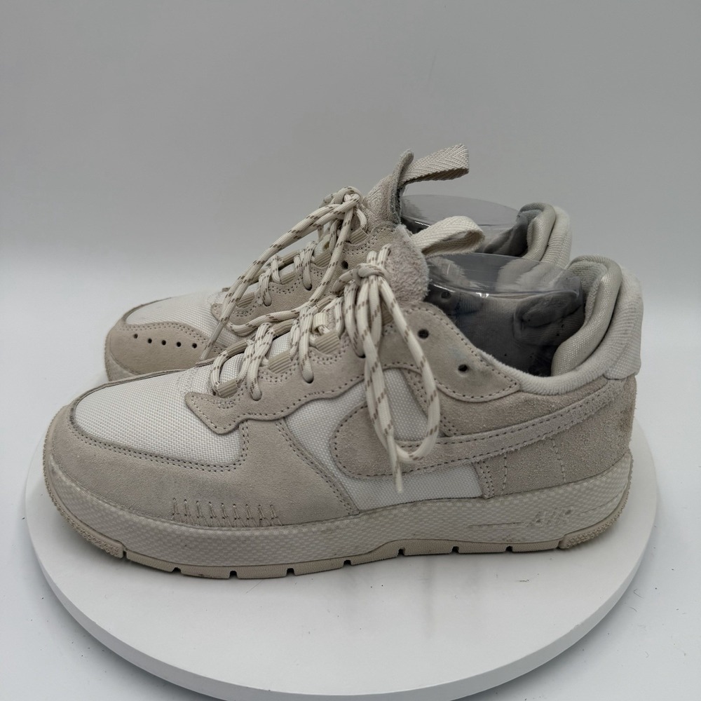 Nike Air Force 1 Wild Women's Size 7.5 Grey Suede Shoes Sneakers FB2348-002